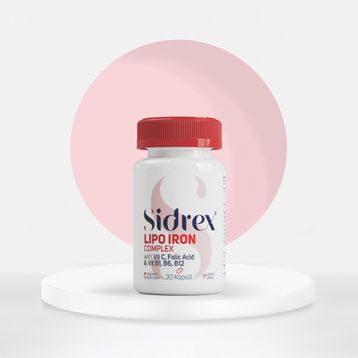 Sidrex Lipo Iron Complex Demir 30 Kapsül