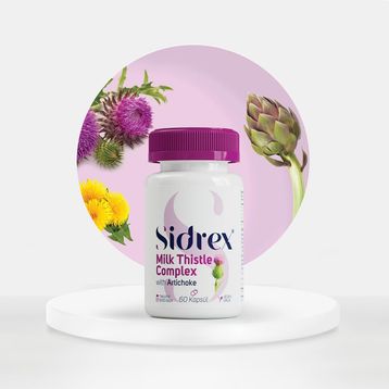 Sidrex Milk Thistle Complex Deve Dikeni Enginar 60 Kapsül