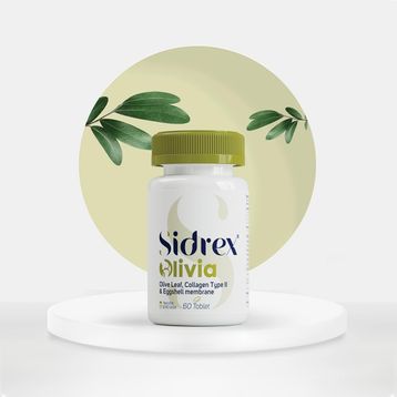 Sidrex Olivia Zeytin Yaprağı Tip 2 Kolajen Yumurta Kabuğu Zarı 60 Tablet