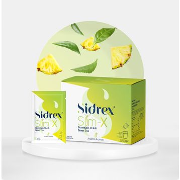 Sidrex Slim-X Bromelain Cla Yeşil Çay 30 Saşe