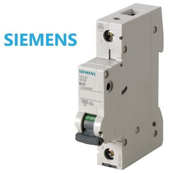Siemens 20A B Tipi 1Faz 6kA Otomatik Sigorta