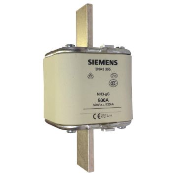 Siemens 3NA3365 Steatit Gövdeli NH-Bıçaklı 500A Sigorta