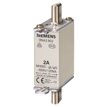 Siemens 3NA3820 Steatit Gövdeli NH-Bıçaklı 50A Sigorta