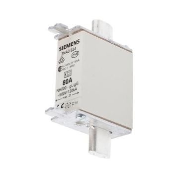 Siemens 3NA3824 Steatit Gövdeli NH-Bıçaklı 80A Sigorta