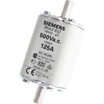 Siemens 3NA3832 Steatit Gövdeli NH-Bıçaklı 125A Sigorta