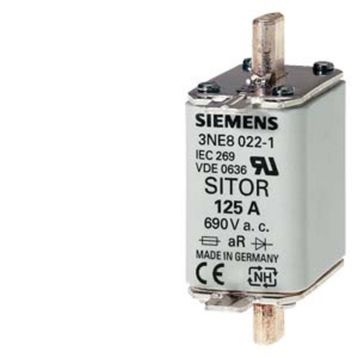 Siemens 3NE1022-0 00 Boy 125A Sitor Hızlı Sigorta