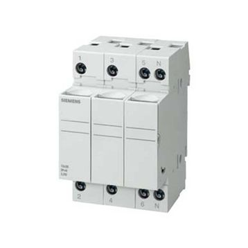 Siemens 3NW7333 20A 8x32 mm 3 Kutuplu Silindirik Kartuş Sigorta Yuvası