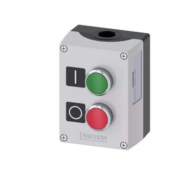 Siemens 3SB3802-2DA3 Yeşil Start Kırmızı Stop Butonlu Kumanda Kutusu