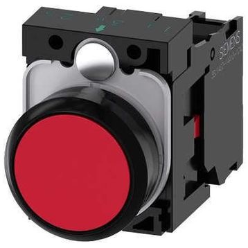 Siemens 3SB6110-0AB20-1CA0 Kırmızı Komple Yay Dönüşlü Buton