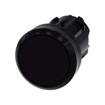 Siemens 3SU1000-0AB10-0AA0 Yay Dönüştü Plastik Siyah Buton Kafası