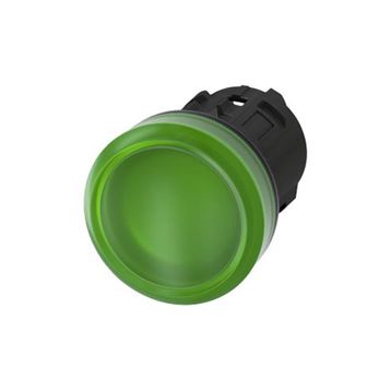 Siemens 3SU1001-6AA40-0AA0 22 mm Yeşil Plastik Sinyal Lambası Kafası