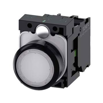 Siemens 3SU1106-0AB60-1BA0 1NO 230VAC Beyaz Ledli Buton