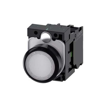 Siemens 3SU1106-0AB60-1BA0 1NO 230VAC Beyaz Ledli Buton