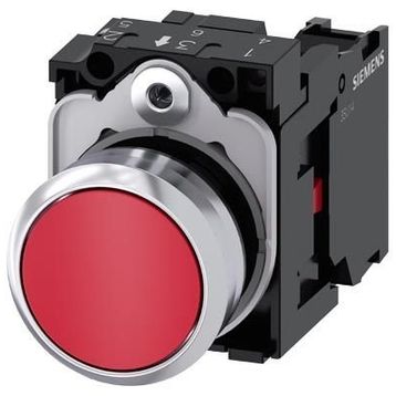 Siemens 3SU1150-0AB20-1CA0 1NC Komple Yay Dönüşlü Metal Kırmızı Buton