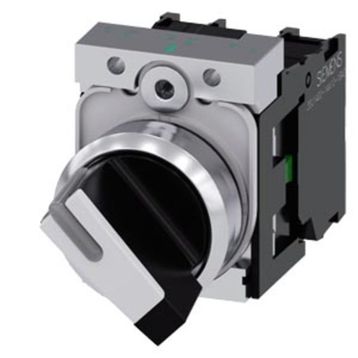Siemens 3SU1150-2BF60-1MA0 1No 1NC 0-1 Işıklandırılabilir Kalıcı Metal Mandal Buton