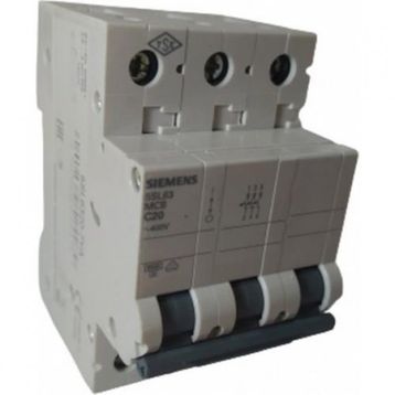 Siemens 3X20A C/6KA W Otomatik Sigorta