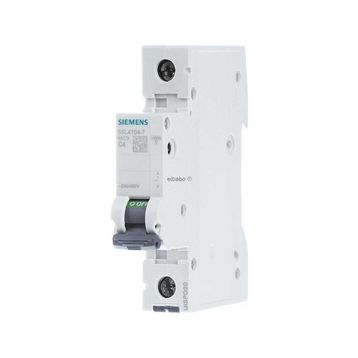 Siemens 5SL4104-7 10kA 4A 1 Fazlı C Tipi Otomat Anahtarlı Otomatik Sigorta