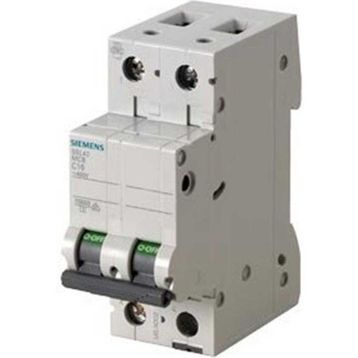 Siemens 5SL4204-7 10kA 4A 2 Fazlı C Tipi Yavaş Karakterli Otomat Anahtarlı Otomatik Sigorta