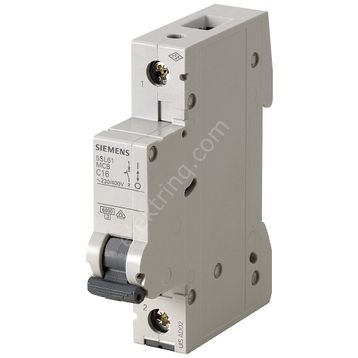 Siemens 5SL6125-6YA B 25A 1Faz 6kA 70 mm Otomatik Sigorta