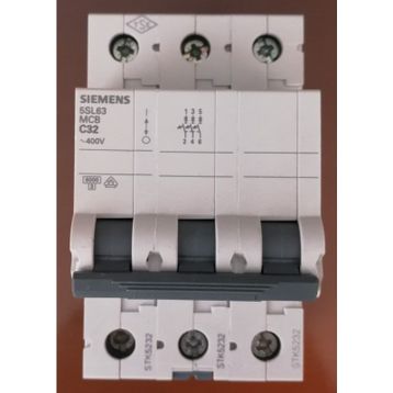 Siemens 5SL6332-7 3x32A 6 kA 3F C Tipi Otomatik Sigorta