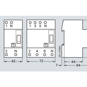 Siemens 5SM3345-0 30 mA 3x125 A Hata AkımIı Koruma Anahtarı