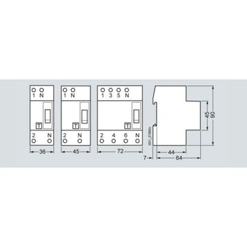 Siemens 5SM3345-0 30 mA 3x125 A Hata AkımIı Koruma Anahtarı