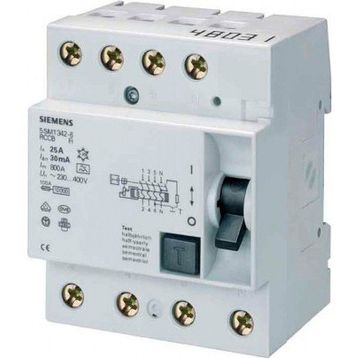 Siemens 5SM3345-0 30 mA 3x125 A Hata AkımIı Koruma Anahtarı