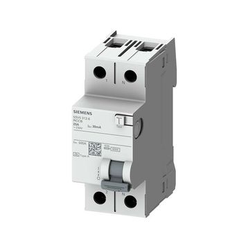 Siemens 5SV5312-6 Monofaze 25 Amper 30 mA Kaçak Akım Koruma Rölesi
