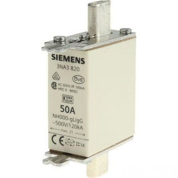 Siemens Boy 000 NH Bıçaklı 50A Sigorta Buşonu