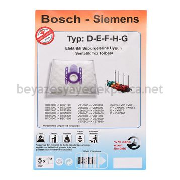 Siemens VZ41AFG 10'lu Toz Torbası