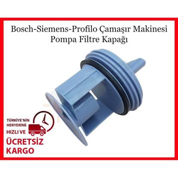 Siemens WM12S761TR/23 Çamaşır Makinesi Pompa Filtre Kapağı