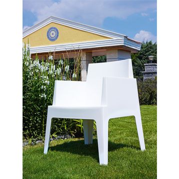 Siesta Contract Box Beyaz İkili Koltuk