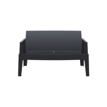 Siesta Contract Box Siyah İkili Koltuk