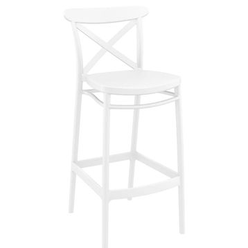 Siesta Cross Beyaz 75 cm Bar Taburesi