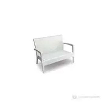 Siesta Miami Beyaz İkili Koltuk