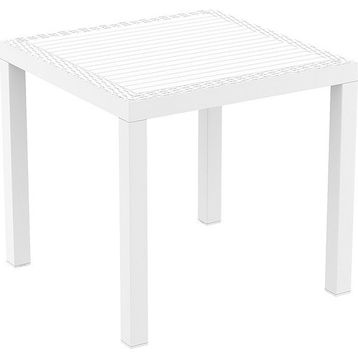 Siesta Orlando Masa 80x80 cm 4 Kişilik Kare Rattan Enjeksiyon Masa