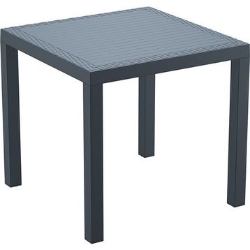 Siesta Orlando Masa 80x80 cm 4 Kişilik Kare Rattan Enjeksiyon Masa