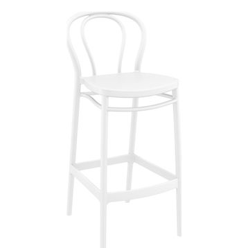 Siesta Victor Beyaz 75 cm Bar Taburesi