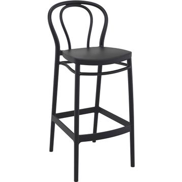 Siesta Victor Siyah 75 cm Bar Taburesi