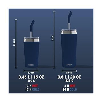Sigg 6015.80 Helia 0.60 lt Siyah Çelik Termos