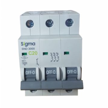 Sigma 3X20A C/3KA W Otomatik Sigorta