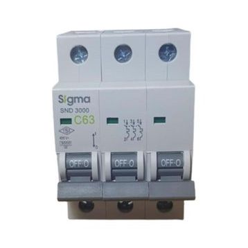 Sigma 3X63A C/3KA W Otomatik Sigorta
