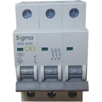 Sigma 3X63A C/3KA W Otomatik Sigorta