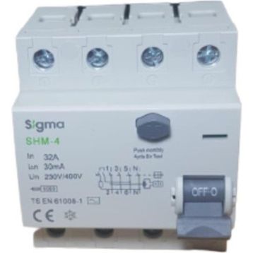 Sigma 4X32A 30MA 5'li Kaçak Akım Rölesi
