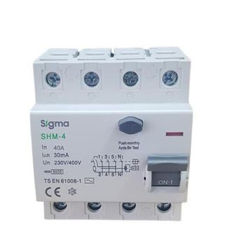 Sigma 4X40A 30MA Kaçak Akım Rölesi
