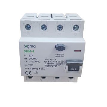 Sigma 4X63A 300MA Kaçak Akım Rölesi