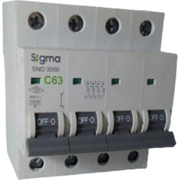 Sigma 4X63A C/3KA W 3'lü Otomatik Sigorta