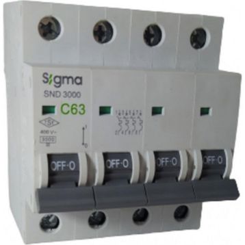 Sigma 4X63A C/3KA W 3'lü Otomatik Sigorta