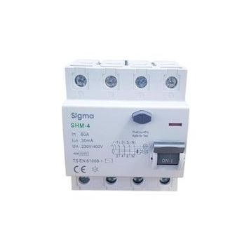 Sigma 4X80A 300MA 5'li Kaçak Akım Rölesi