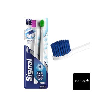 Signal Gum Pro Nazik Bakım Yumuşak 1+1 Diş Fırçası